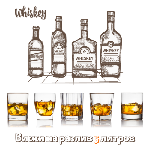 Виски на разлив, 5 литров: истинное удовольствие от Jack Daniels, Карамельного виски и Jameson